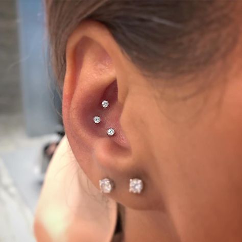 This client came to our new location in #theDubaiMall with a #piercing plan for her 30ᵗʰ Birthday 🎂 and we were happy to help her realize… Maria Tash Piercing Ideas, Jaclyn Hill Ear Piercing, Christina Piercing Location, Ear Piercings Maria Tash, Spider Bite, Maria Tash Spike Earrings, Spider Bite Piercing, Cheek Piercings, Double Tongue Piercing