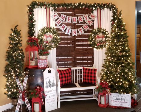 Rustic Christmas Photo Backdrop Christmas Photo Backdrop, Photo Backdrop Christmas, Christmas Photo, Photo Backdrop, Rustic Christmas, Christmas Photos, Christmas