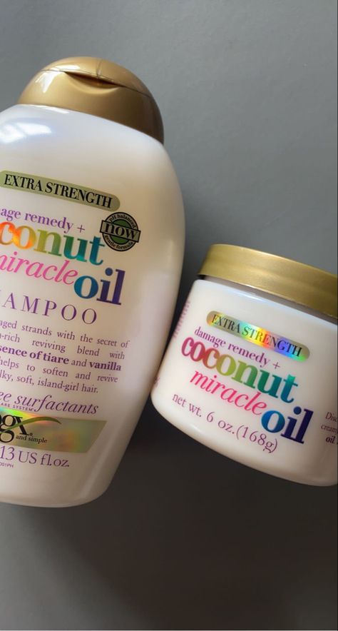 Ogx Hair Mask, Ogx Hair Products Aesthetic, Preppy Hair Products, Hair Mask Aesthetic, Shampoo Aesthetic, Hair Products Aesthetic, Ogx Hair, Ogx Shampoo, Ogx Hair Products