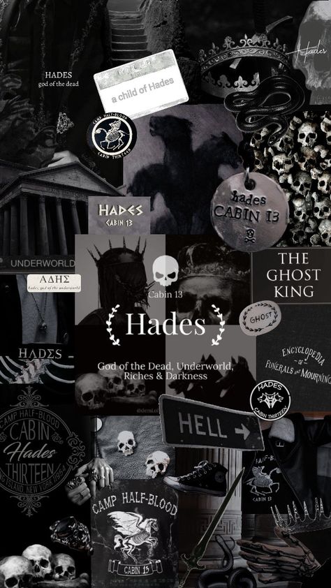 Hades Children, Hades Aesthetic, Cabin Wallpaper, Hades Greek Mythology, Camp Half Blood Cabins, Percy Jackson Wallpaper, Son Of Hades, Trippy Iphone Wallpaper, Greek Mythology Humor