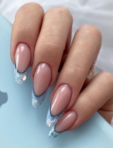 Blue Tipped Nails, Black Tipped Nails, Pink Nails Wedding, Nude Nails French, Nails Soft Pink, Silver Tip Nails, Gold Tip Nails, Nude Nail Ideas, New French Manicure