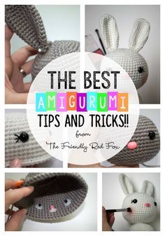 The best tips and tricks when you are beginning with amigurumi! From safety eyes to hook size and everything no one ever told you! Confection Au Crochet, Bunny Crochet, Pola Amigurumi, Safety Eyes, Red Fox, Crochet Techniques, Crochet Patterns Amigurumi, Told You, Crochet Dolls