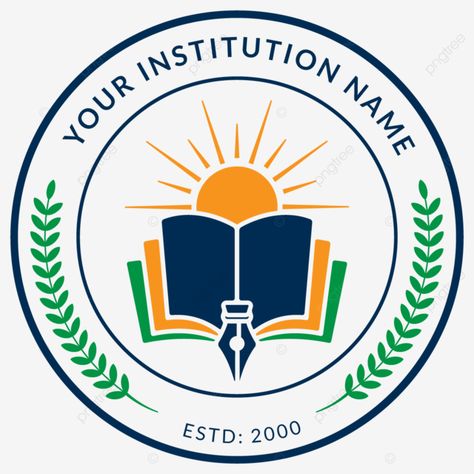 Logo Madrasah, School Badge Design, Logo Design University, Institution Logo, Educational Logo, Institute Logo, Logo For School, Logo University, Logo Education