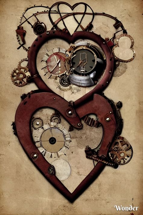 Steampunk Heart, Heart Art, Art