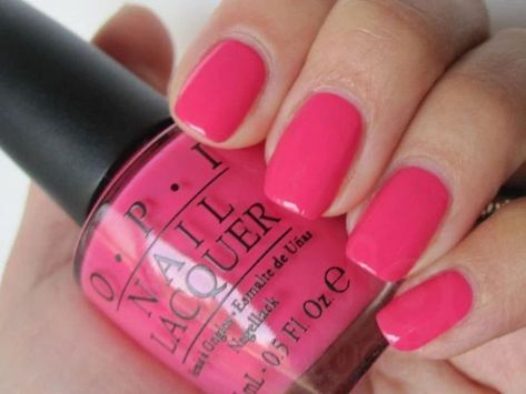 Nail Doodles, Margarita Nails, Opi Strawberry Margarita, Opi Pink Nail Polish, Opi Gel Nails, Pink Nail Colors, Opi Nail Colors, Green Grape, Strawberry Margarita