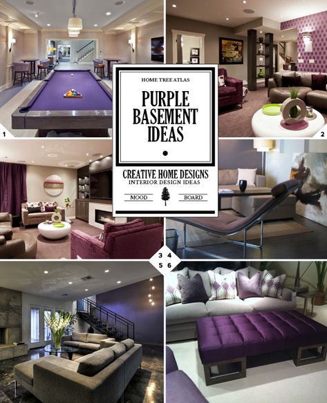 When it comes to decorating any space with a color such as purple, there are 3 main questions to ask yourself 1) how much purple? 2) what shade of purple, and 3) what purple pieces should be included? The purple basement ideas in this post will help you transform your space. How Much Purple There […] Purple Basement, Purple Basement Walls, Black Paint With Purple Undertones, Purple Wall Brown Furniture, Purple And Gray Living Room Lowe's, Best Dark Warm Purple Paint, Home Decor Ideas Traditional, Basement Color Schemes, Purple Accent Wall