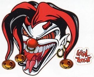 LOWER BACK TATTOO TEMPORARY LETHAL THREAT 12PCS**HOT Wicked Jester, Jester Tattoo, Evil Jester, Evil Clown Tattoos, Clown Tattoos, Joker Clown, Good Tattoo Quotes, Clown Face, Clown Tattoo