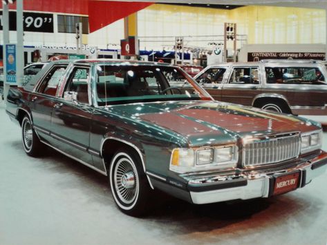 1990 Mercury Grand Marquis at the Chicago Auto Show. Gran Marquis, Crown Vic, Classic Car Photography, Station Wagon Cars, Mercury Marquis, Chicago Auto Show, Edsel Ford, Mercury Grand Marquis, Wagon Cars