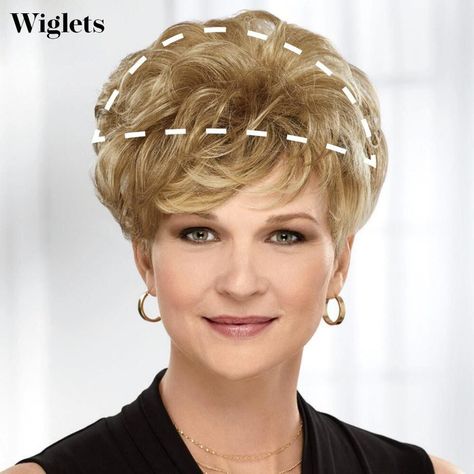 Paula Young Wigs, Short Hair Blonde, Human Hair Toppers, Hair Collection, Thinning Hair, Hair Toppers, Full Wigs, Short Wigs, Real Human Hair