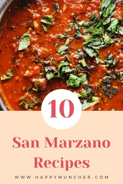 10 Easy San Marzano Recipes – Happy Muncher Fresh San Marzano Recipes, Homemade Pasta Sauce San Marzano, Marzano Tomatoes Recipes, Roasted San Marzano Tomatoes, San Marzano Recipes, Recipes With San Marzano Tomatoes, San Marzano Tomato Soup, Canned San Marzano Tomatoes Recipes, Fresh San Marzano Tomatoes Recipes