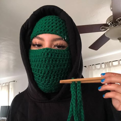 Crochet Sheisty Mask, Crochet Balaclava Outfit, Crochet Durag, Crochet Bralettes, Crochet Face Mask, Crochet Balaclava, Crochet Granny Square Tutorial, Plant Based Products, Crochet Mask