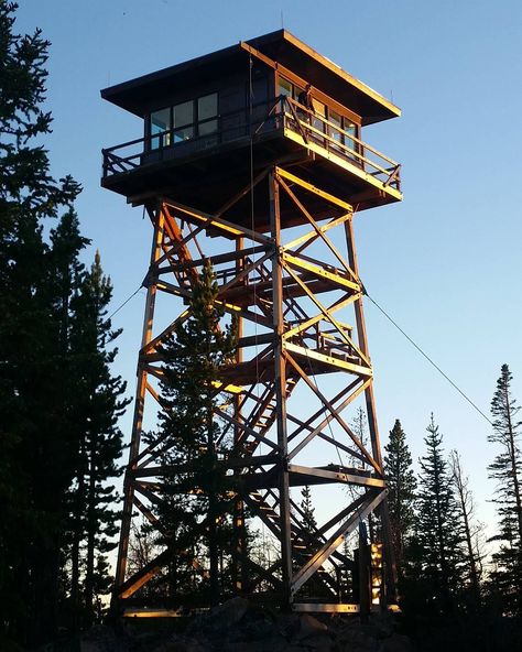 Fire Towers You Rent Overnight For Your Next Vacation - Simplemost Fire Lookout, Fire Tower, Illustration Design Graphique, Airbnb Ideas, Lookout Tower, Tower House, Tower Design, Watch Tower, Forest Fire