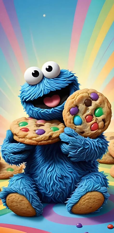 Cookie Monster Wallpaper Iphone, Wallpaper Cookies Backgrounds, Cookie Monster Pictures, Cookie Monster Drawing, Cookie Monster Christmas, Cookie Monster Wallpaper, Elmo Wallpaper, Monster Wallpaper, Pink Emoji