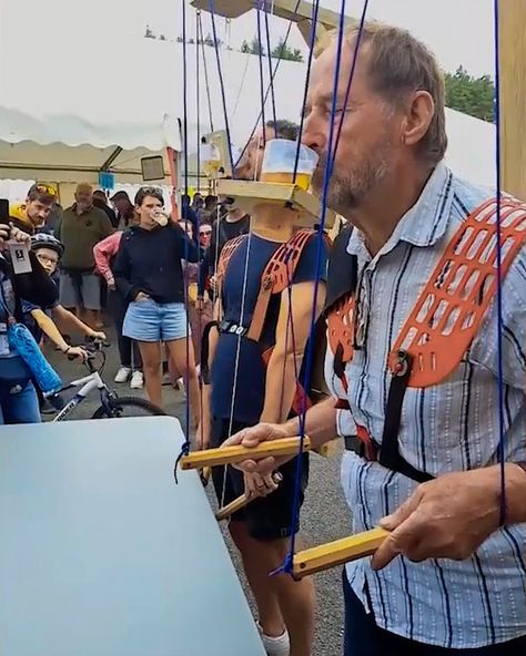 Participants Show Great Skills in Balancing the Beer! | beer, skill, competition | In a festival's entertaining beer balance game, competitors rush to drink the beer. | By Charlie Sheen Beer Games, Balance Game, Charlie Sheen, Bar Games, Beer Festival, The Beer, Barndominium Ideas, Drinking Games, Rustic Interiors