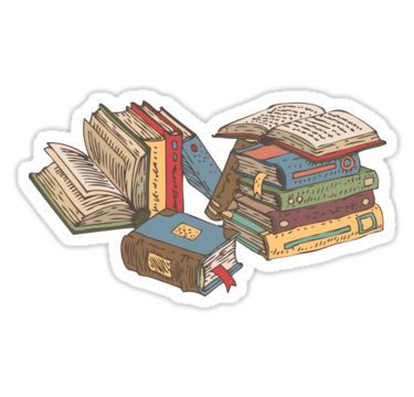 Pegatinas «Libros» de deepfuze | Redbubble Cute Laptop Stickers, Stickers Cool, Tumblr Stickers, Bullet Journal Stickers, Unique Sticker, Anime Stickers, Cool Stickers, Aesthetic Stickers, Journal Stickers