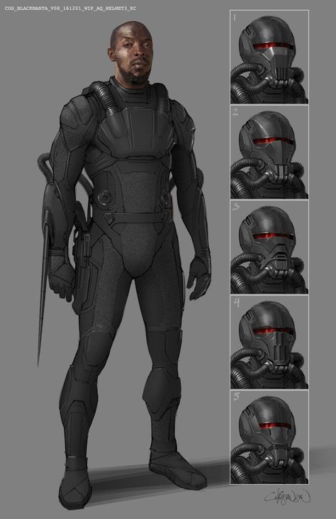 Dune Art, Black Manta, Futuristic Armour, Sci-fi Armor, Comic Villains, Concept Art World, Marvel Vs Dc, Futuristic Art, Superhero Design