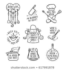 Hand drawn kitchen quotes set. Phrases and funny sayings about cooking food. Wall decor art prints collection. Kitchenware monochrome set. Vector vintage illustration. Cooking Quotes, Kitchen Quotes, Kitchen Art Prints, Circuit Projects, Food Quotes, Funny Sayings, 로고 디자인, Kitchen Art, Pyrography