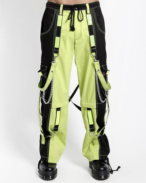 Lime Green Pants, Tripp Pants, Cyberpunk Clothes, Cyberpunk Fashion, Tripp Nyc, Black Neon, Colored Pants, Green Pants, Alternative Outfits