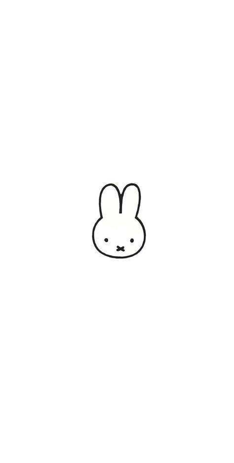 Miffy Wallpaper White, Miffy White Background, Miffy Phone Wallpaper, White And Black Wallpaper Aesthetic, Miffy Lockscreen, Miffy Wallpaper Iphone, Miffy Wallpaper, White Background Aesthetic, Printable Wall Poster