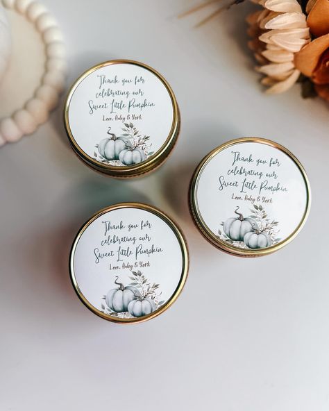 Sweet little baby shower candles for a sweet little pumpkin 💙 This darling mama to be chose two spectacular fall aromas: Hayride Harvest & Pomegranate cider. Shower Candles, Baby Shower Candles, Pomegranate, Cider, Baby Shower, Candles, Shower, Quick Saves