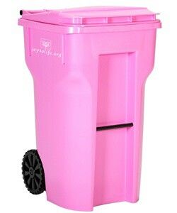 Pink garbage can Pink Tools, Tout Rose, Glitter Rosa, I Believe In Pink, Go Pink, Pink Life, Pink Power, Fun Sized, Candy Bars