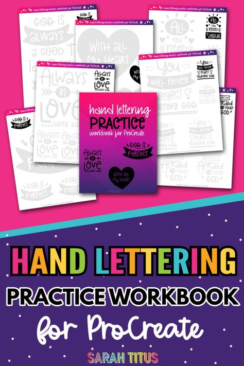 Looking for the best way to better your hand lettering skills? Check out this Hand Lettering Practice Workbook for ProCreate! PDF + JPGs format included! Hand Lettering Practice Sheets Free, Procreate Practice, Christian Hand Lettering, Cute Little Quotes, Practice Quotes, Hand Lettering Printables, Lettering Practice Sheets, Some Beautiful Quotes, Cursive Writing Practice Sheets