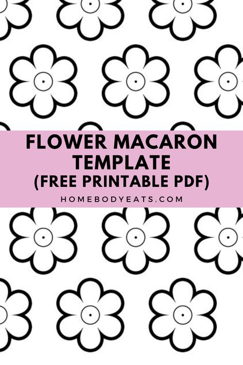 flower macaron piping template. Flower Macaron Template, Macaron Template Free Printable, Macaroon Template Free Printable, Macaron Template Printable, Macaron Piping, Macaroon Template, Spring Macarons, Flower Macarons, Macarons Flowers