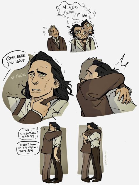 Loki Fan Comics, Lokius Kiss Fanart, Loki X Mobius Ship, Loki X Mobius, Lokius Fanart, Loki And Mobius, Loki Tv, Loki Art, Loki Fanart