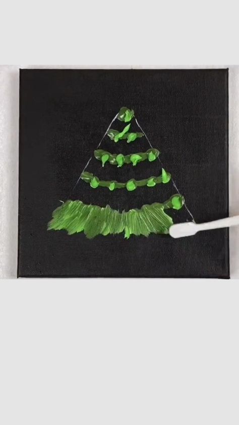 Draw a christmas tree | Christmas canvas art, Sunflower watercolor painting, Christmas paintings on canvas Christmas Canvas Art, Christmas Paintings On Canvas, Diy Christmas Wreaths, Christmas Card Art, Christmas Tree Painting, Tooth Brush, Holiday Painting, Painting Art Lesson, Christmas Canvas