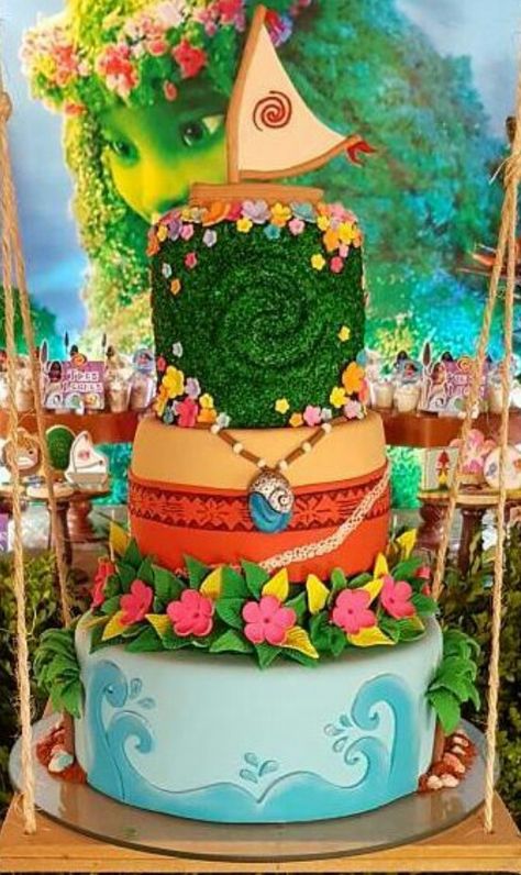 Moana Themed Birthday Party Decorations Diy, 1st Birthday Moana Theme, Moana 2 Cake, Moana Wedding Theme, Moana Sweet 16, Moana Birthday Party Ideas Cake, Moana Baby Shower Theme, Moana Themed Birthday Party Decorations, Moana Quinceanera Theme