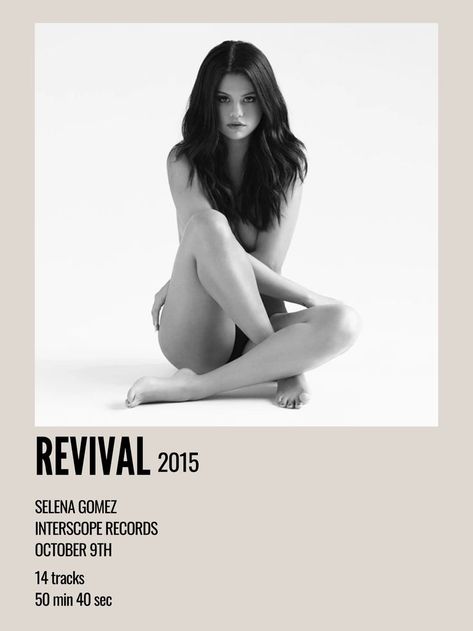 minimal aesthetic polaroid album poster for revival by selena gomez Selena Gomez Album Cover, Selena Gomez Poster, Selena Gomez Cover, Same Old Love, Selena Gomez Music, Selena Gomez Album, Minimalist Music, Paintings For Living Room, Hands To Myself