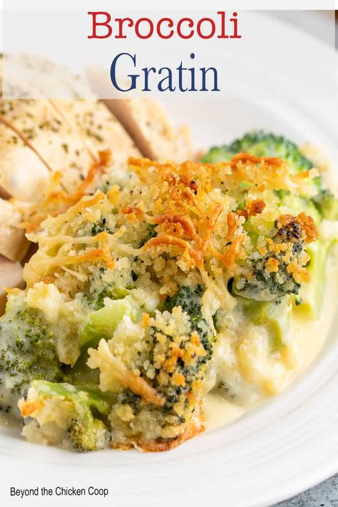 Broccoli Gratin Fry Potatoes, Broccoli Gratin, Broccoli Side Dish, Broccoli Dishes, Broccoli Recipes Casserole, Clean Eating Vegetarian, Vegetables Recipes, Vegetable Casserole, Cheese Casserole