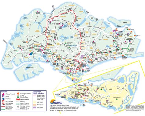 Singapore Map Of Singapore, Singapore Tourist Map, Singapore Island, Singapore Guide, Singapore Map, Singapore City, China Map, Johor Bahru, Asia Map