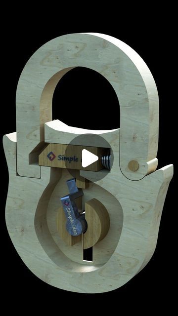 Simple idea on Instagram: "DIY Secret wooden padlocks #DIY #Secret #wooden #padlocks #Simpleidea" Print Ideas, Instagram Diy, August 27, Mechanical Design, 3d Print, Creative Ideas, 3d Printing, Gold, On Instagram