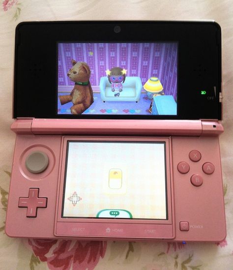 Pink Nintendo Ds Aesthetic, Animal Crossing New Leaf Aesthetic, Pink 3ds, Nintendo 3ds Nostalgia, Fruitger Aero, Punk Bands Posters, Pink Nintendo, Ds Nintendo, Old Nintendo