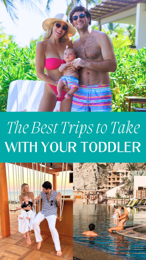 Ready for a family adventure with your little one? Pack your bags and travel to the best family-friendly destinations with your toddler! | Family Travel | Traveling with kids | Traveling with babies Toddler Vacation Ideas, Best Trips With Kids, Family Vacation Ideas In The Us, Vacation With Infant, Vacation With Toddler, Best Family Vacations With Kids, Best Vacations With Toddlers, Beach Vacation With Toddler, Cruise With Toddler