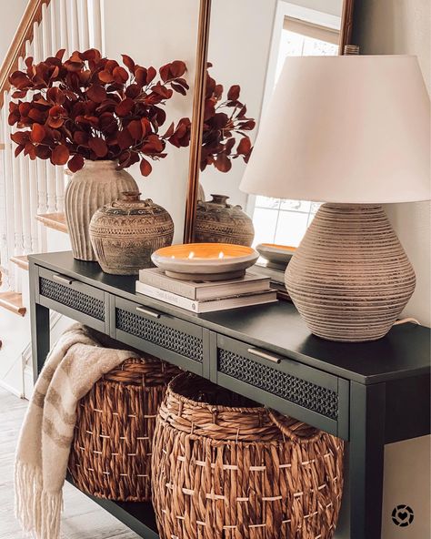 An of-the-moment mix of what people (including us) are finding, loving and sharing at Target. Black Entryway Table, Console Table Black, Console Table Entryway, Entry Table Decor, Drawer Console Table, Sideboard Decor, Console Table Styling, Black Console Table, Drawer Console