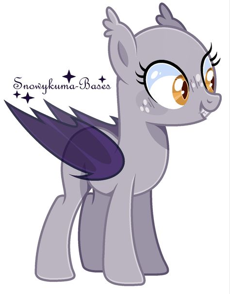 Bat Pony, Mlp Bases, Mlp Base, Drawing Ideas List, Creative Drawing Prompts, My Little Pony Comic, My Little Pony Drawing, Horse Drawings, My Little Pony Characters