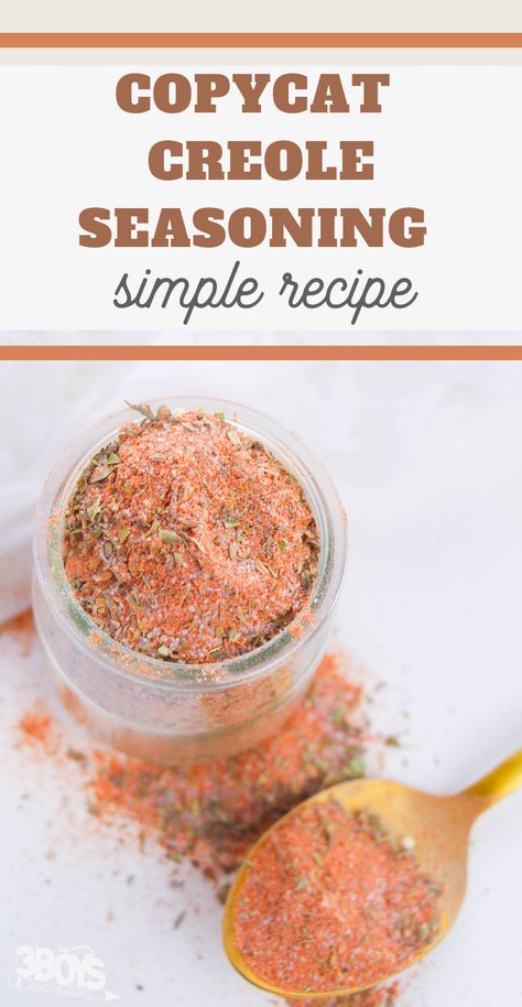 Cajun Spice Recipe, Cajun Seasoning Recipe, Homemade Cajun Seasoning, Fish Recipes Baked, Spicy Seasoning, Scalloped Potato Recipes, Creole Seasoning, Salt Free, Homemade Seasonings