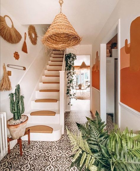 Boho Hallway, Entryway Design, Bohol, Chic Interior, Pizza Party, Entry Way, House Inspo, House Inspiration, My Dream Home