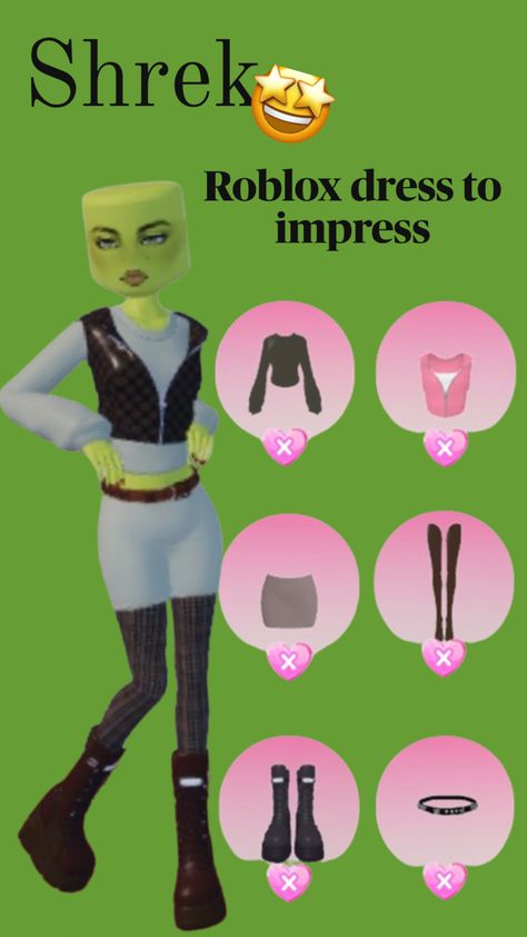 Shrek Dress, Fancy Dress Code, Roblox Dress, Roblox 3, Combo Dress, Black Dress Outfits, Royal Outfits, Coding For Kids, Jumpsuit Outfit