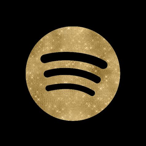 Black And Gold Aesthetic Widget, Black And Gold Icons For Apps, Black And Gold App Icons, Black And Gold Icons, Taehyung Layout, Gold App Icons, Spotify App Icon, Iphone Gold, Gold Icons