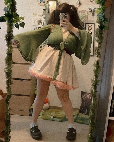 i love dressing like a doll 🐰🩷 outfit from two weeks ago :) #ootd #fairy #fairycore #fairycoreaesthetic #faerie #faeriecore #gremlincore #goblincore #midsizestyle #midsize #midsizefashion #dollcore #doll Faerie Core, Fairycore Aesthetic, Mid Size Fashion, Midsize Style, Goblin Core, Gremlins, Fairy Core, Doll Clothes, Ootd