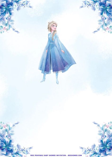 (FREE Printable) – Frozen Elsa Baby Shower Invitation Templates | FREE Printable Baby Shower Invitations Templates Frozen Invite Template Free Printable, Frozen Templates Printables, Frozen Invitations Free Templates, Frozen Template, Free Frozen Invitations, Elsa Invitation, Frozen Party Invitations, Elsa Baby, Frozen Birthday Party Invites