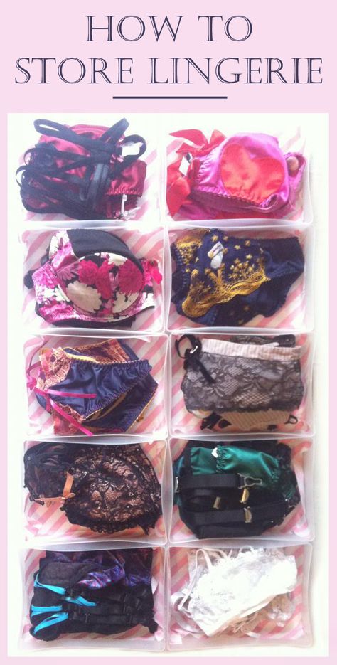 How to store lingerie - some tips, ideas and advice! How To Store Swimwear, Lingerie Storage Ideas, Lingerie Organization Ideas, How To Store Bras, Bra Storage Ideas Diy, Diy Bra Storage, Bra Organization Ideas, Girly Organization, Garter Outfit