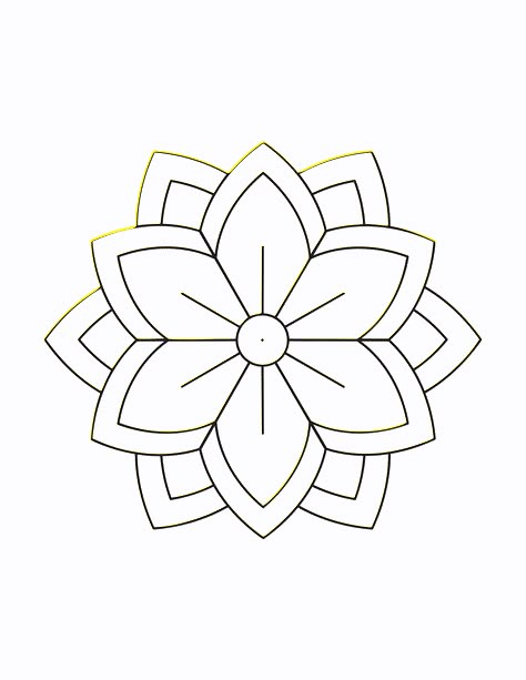 Flower mandala coloring pages for kids or adults. Free printables for self-care. #coloring #coloringpages #selfcare Simple Easy Mandala Art, Simple Mandala Design Easy, Mandala Easy Drawing, Simple Mandala Coloring Pages, Mandala For Kids, Easy Mandala Coloring Pages, Flower Mandala Coloring Pages, Simple Mandala Art, Mandala Simple