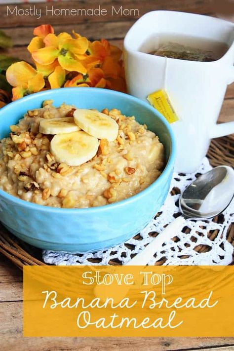 Top Breakfast Recipes, Stovetop Oatmeal, Apple Cinnamon Smoothie, Banana Bread Oatmeal, Cinnamon Smoothie, Bigelow Tea, Instant Oatmeal, Quick Breakfast Recipes, Sick Day