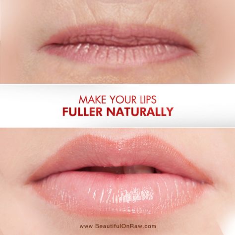 Lip Exercises For Smaller Lips, How To Make Your Lips Look Fuller, Natural Lip Plumper Diy, Wrinkly Lips, Get Fuller Lips Naturally, Make Lips Look Fuller, Glam Lipstick, Fuller Lips Naturally, Natural Lip Plumper