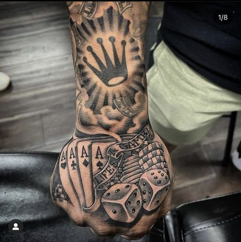 Latin Kings Tattoos, Simple Hand Tattoos, Hard Tattoos, Skull Hand Tattoo, Cherub Tattoo, Teeth Whitening Homemade, Rose Tattoos For Men, Saved Tattoo, Men Tattoos Arm Sleeve