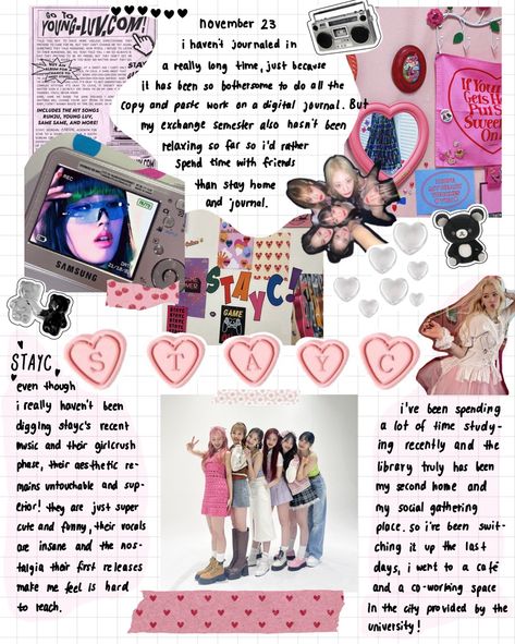 stayc moodboars digital journal Kpop Journal, Digital Journal, Pins